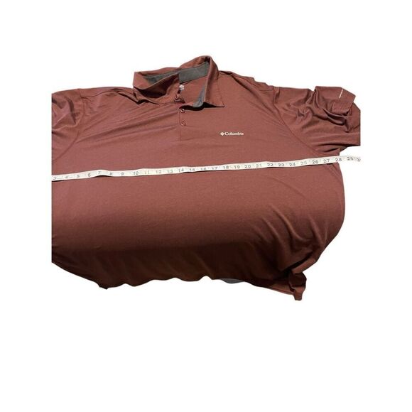 Columbia Mens Dark Brown Omni-Wick Collared Short Sleeve Polo Shirt Size 2XL - Picture 10 of 15